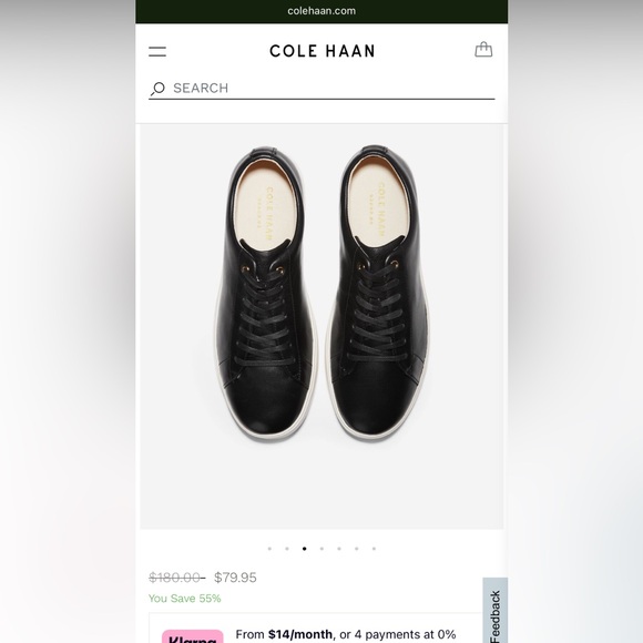 Women’s Black Cole Haan Grand Crosscourt II Sneakers, Women 8, Sezane Jack - Picture 8 of 9